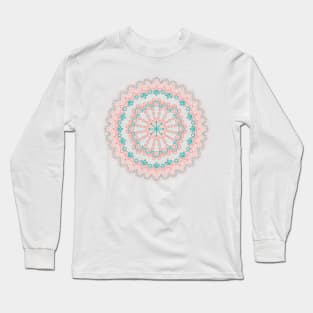 Beach Pastel Mandala Long Sleeve T-Shirt